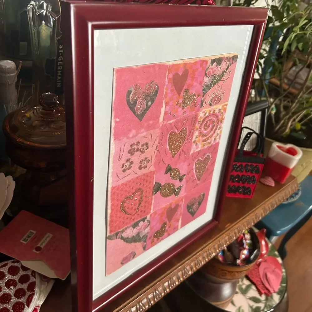 Large Framed Valentines Picture